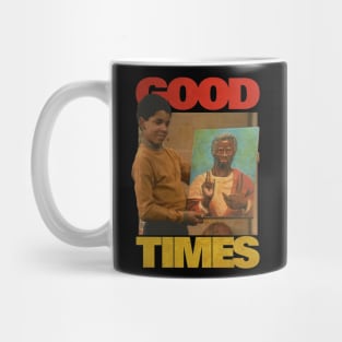 VINTAGE GOOD TIMES JESUS BLACK HISTORY Mug